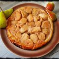 Tarte tatin aux poires du jardin 