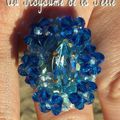 Bague Rosace Bleue