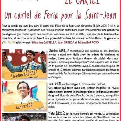 SAINT-SEVER - CORRIDA 2026