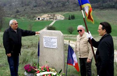 Samedi 25 avril 2015-fleurissement de la Stèle du col du Négron (Drôme)-Maquis Ventoux-Izon la Bruisse