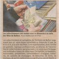 42e Salon toutes collections à Belfort, article de L’Est Républicain annonçant la manifestation de ce dimanche 22 mai