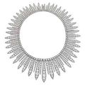 An antique diamond necklace. 