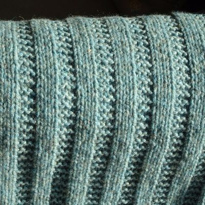 Garter Rib Baby Blanket