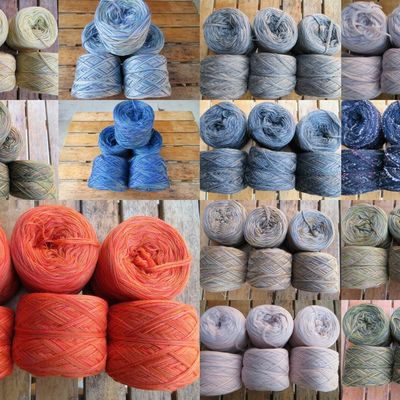 Un pêle mêle de fils à tricoter