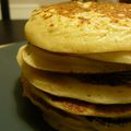 Pancakes à la faisselle et au lait d'amande