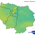 Relevé de la qualité de l'air de 17h du 31 décembre 2011 