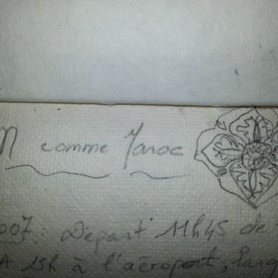 M comme Maroc...ou comment après un peu de rangement je tombe sur mon carnet de voyage