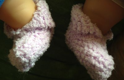 En mode tricot bébé #chaussons1