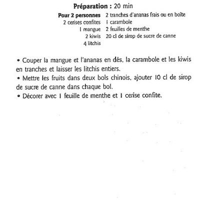 SALADE DE FRUITS EXOTIQUES