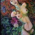 La Nymphe 80x120cm (pastel sur carton [vendue])