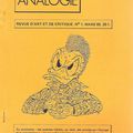 A acheter: Revue littéraire Analogie, n°1, 1985 (rare)