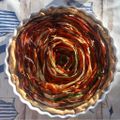 Tarte aux légumes en fleur