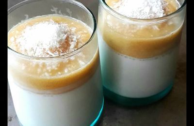 Panna cota au lait de coco et lait de riz