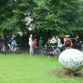 Rallye à vélo dans la commune de Grasbrunn . 30.07.2014