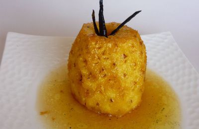 Ananas rôtis au rhum