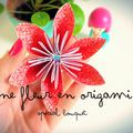 DIY: une fleur en origami (spécial bouquet de mariée)