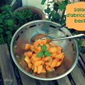 Salade d'abricots au basilic