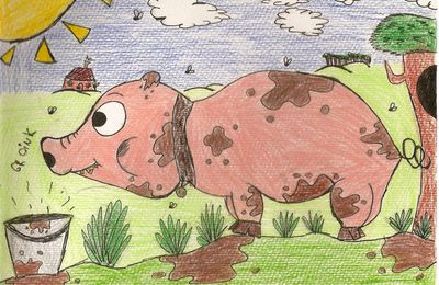 Le ptit cochon (n 3 et dernier dessin pour pacques)