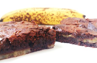 Brownie au chocolat noir et à la banane