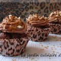 Cupcakes léopard "Chocolat, Caramel et Noisette" + le retour de Mimi