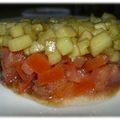 Tartare tout frais concombre tomate