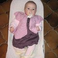 Ma layette en 6 mois : le gilet pétal 