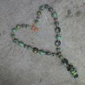 Collier vert et or