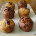 Muffins au chocolat et noix de pécan