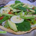 Tarte méli-mélo de légumes verts