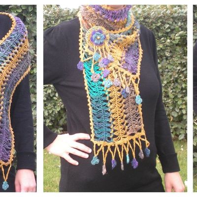 Echarpe "Dantelezenn" à la fourche