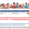 Maintenance du Portail familles