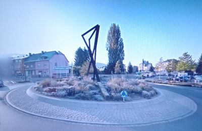Rond-point à Kayl (Luxembourg)