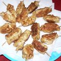 Brochettes de poulet au soja