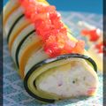 P'tits rouleaux de courgettes au crabe