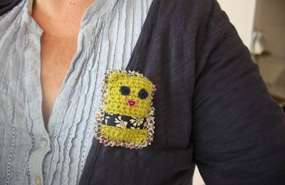 Broche Oiseau au crochet...