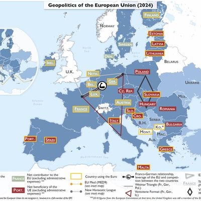 Carte. Géopolitique de l'Union européenne (2024)