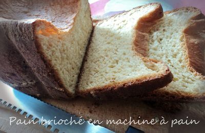 pain brioché en machine à pain