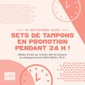 Vente flash de 24H sur les sets de tampons !!