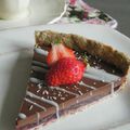 Tarte fraise, choco & coco à la farine de petit épeautre