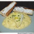 OEUFS BROUILLES ASPERGES ET TARTINES