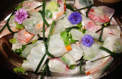 rouleaux de printemps légumes et​ surimi