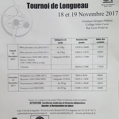 Tournoi de Longueau 18 et 19 Novembre 