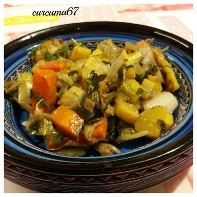 TAJINE DE LEGUMES AUX CITRONS CONFITS