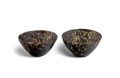 Two teabowls Jizhou type, Song-Jin dynasties, 11th-12th century