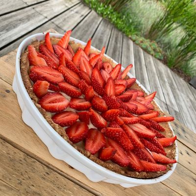 Tarte aux fraises à la crème pâtissière  