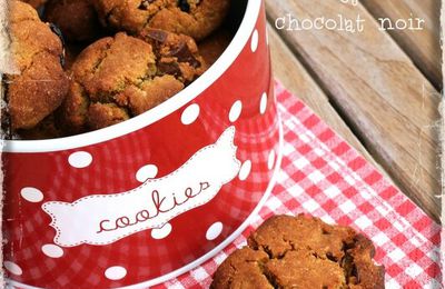 Cookies cranberries et chocolat noir.