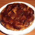 le retour de la tatin sur palet breton (sans crème citron) glaçage à la gelée de coing