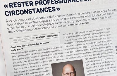 INTERVIEW DE FRÉDÉRIC FOUGERAT POUR BRIEF, LE MAGAZINE DE LA COMMUNICATION PUBLIQUE
