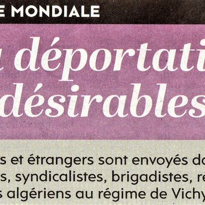 La déportation des "indésirables"...1941