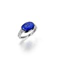 A sapphire and diamond ring